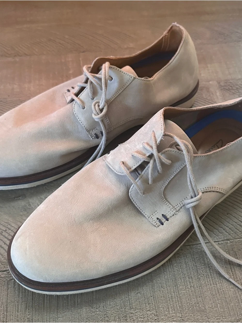 Clarks Collection Men’s Tan Leather Oxford Shoes Size 9.5 Extreme Comfort